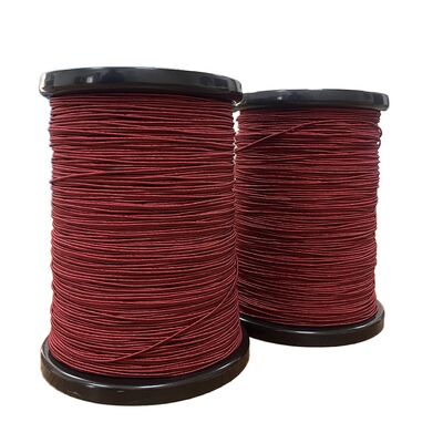 Red 2USTC-F Nylon Served Litz Wire 0.08mmX270 Single Layer Stranded Enameled Copper Wire Class F for High Frequency Use