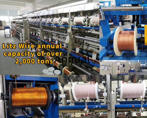0.10x200 Red Polyester Yarn Silk Covered Litz Wire
