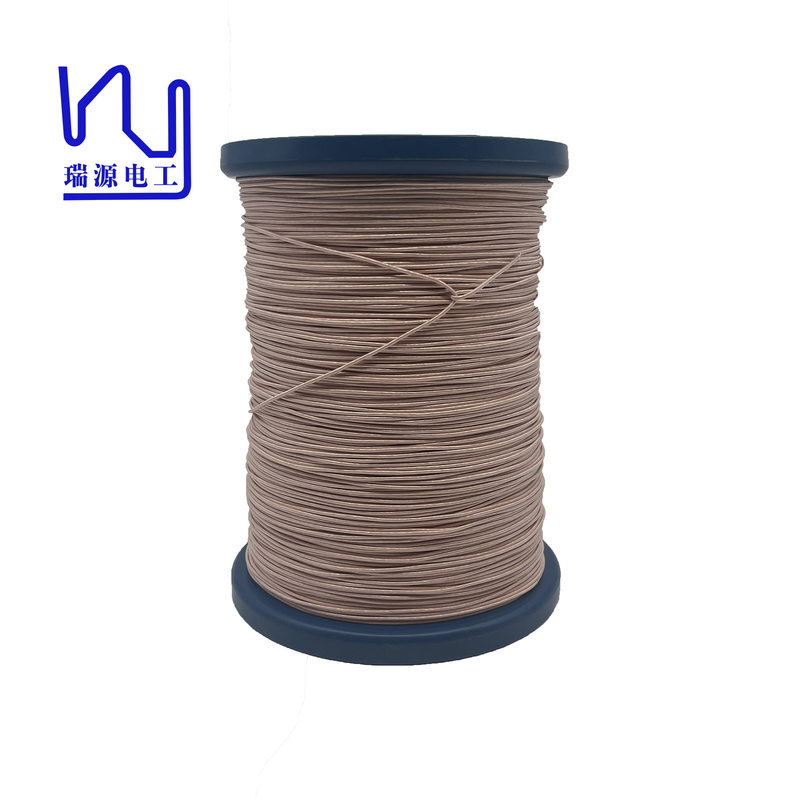 155 / 38 Awg Copper Litz Wire Nylon / Polyester Served