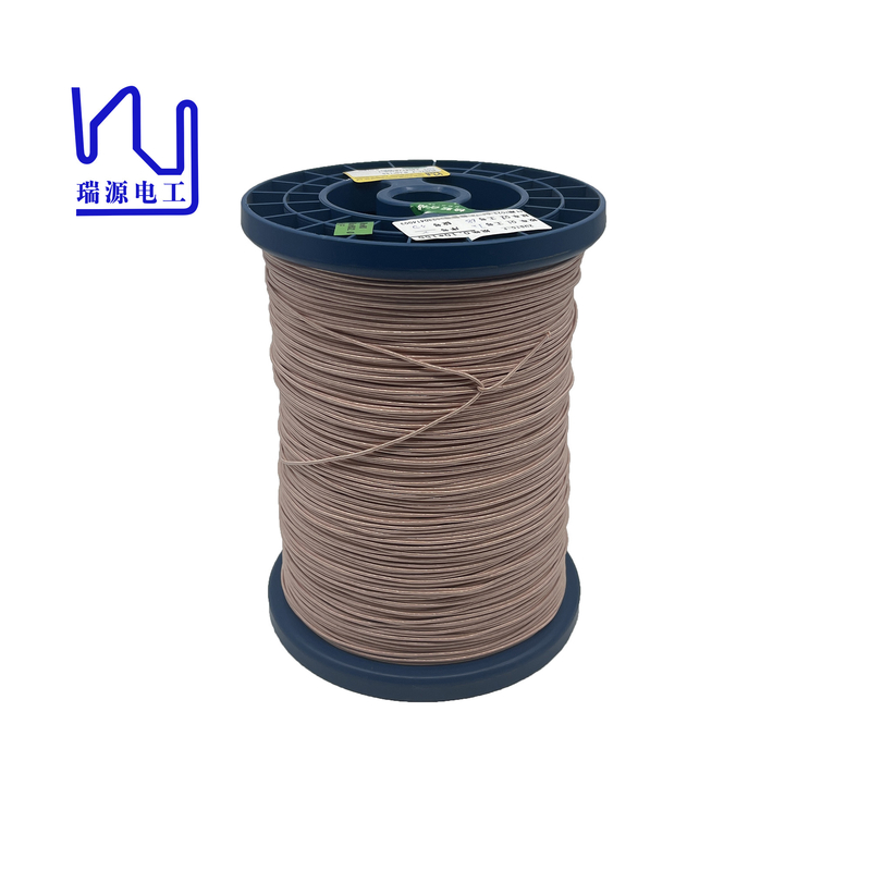 38 Awg 0.1mm / 155 Udtc Litz Copper Wire Silk Covered Nylon Wrapped Stranded