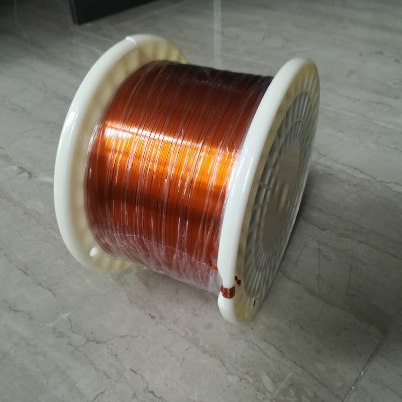 Solderable 2.4mm Rectangular Wire Enameled Flat Copper Wire For Motor