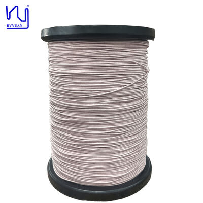 USTC UEW 0.10 มม. Stranded Silk Covered Litz Wire แม่เหล็กความถี่สูงสำหรับยานยนต์ไร้สายชาร์จขดลวด