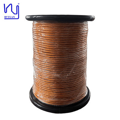 2UEW/H 0.1X1500 Solid Taped Litz Wire ลวดแม่เหล็กทองแดงเคลือบความถี่สูงสำหรับ Transformers