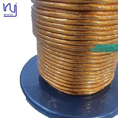2UEW-H-F ลวดลิทซ์เทป PI หุ้มฉนวน 0.32 มม. x 156 เส้น ทนแรงดันไฟฟ้าสูง 6000V สำหรับระบบความปลอดภัย NEV