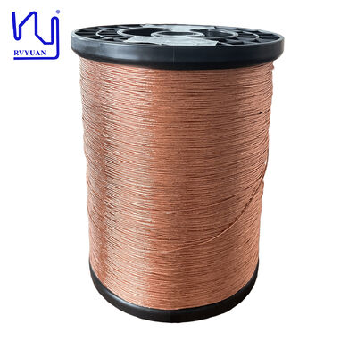 1UEW-H 0.1mm AWG38 สาย Litz สาย 60 สายสําหรับทรานฟอร์เมอร์ลวดกับ 180 °C อุณหภูมิสูงสุด